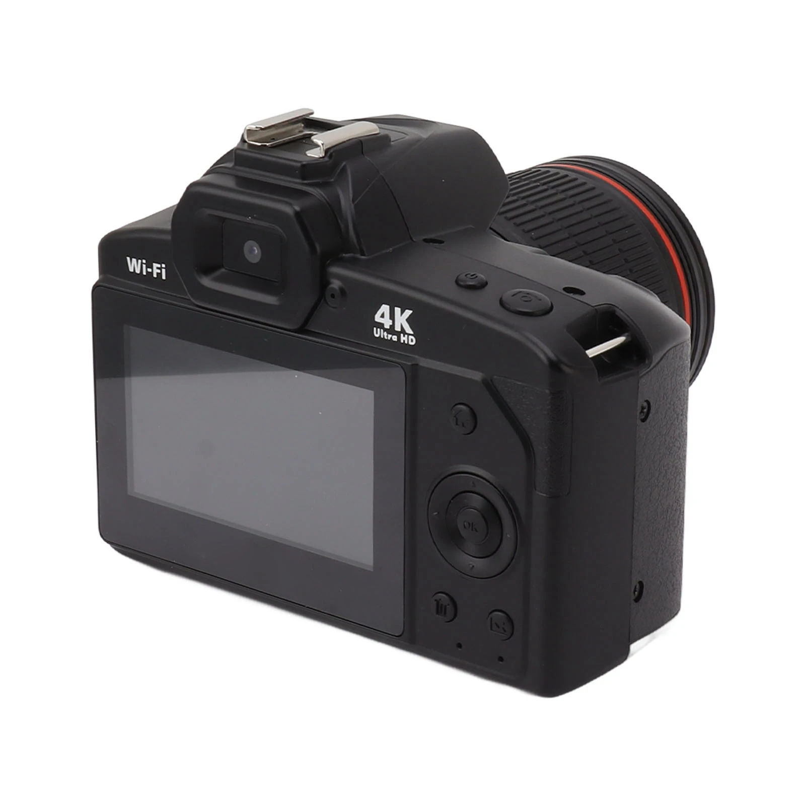 4K 64MP Digital Camera 3 Inch IPS Color Display 16X Zoom 1080P HD WiFi Digital Camera 4800mAh Battery for Photography Video