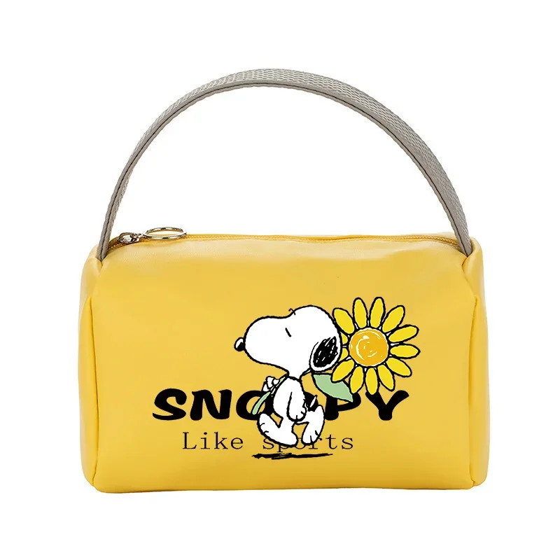 Snoopy Makeup Bag PU Waterproof Large Capacity Travel Storage Pouch Fashion Toiletry Bags Women Handbag Kids Wallet kawaii Gifts