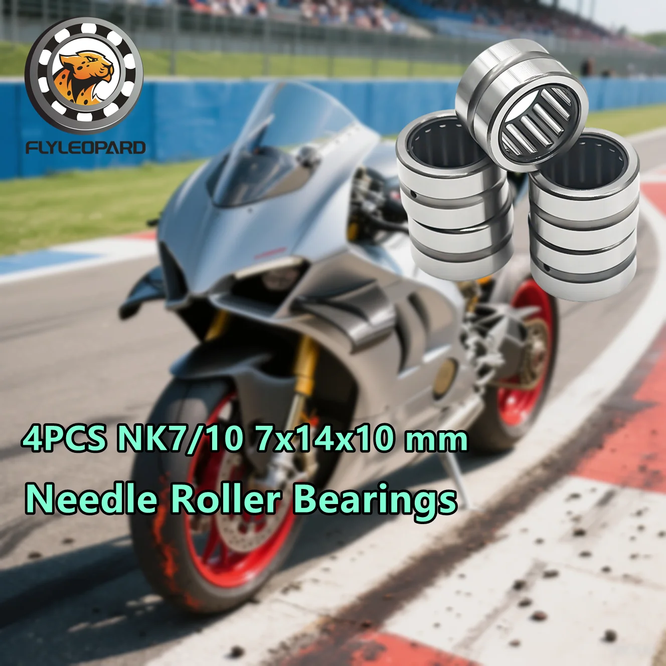 4 قطعة NK7/10 7x14x10mm تحمل الصلبة طوق محمل ذو بكرات إبرية محامل دون محامل الحلقة الداخلية NK7/10