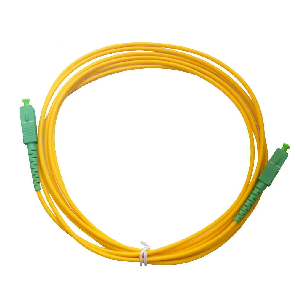 10PCS/bag SCAPC Singlemode Simplex fiber optic patch cord SC 2.0mm FTTH fiber optic jumper Cable SC/APC 0.5m 1m 2m 3m 5m