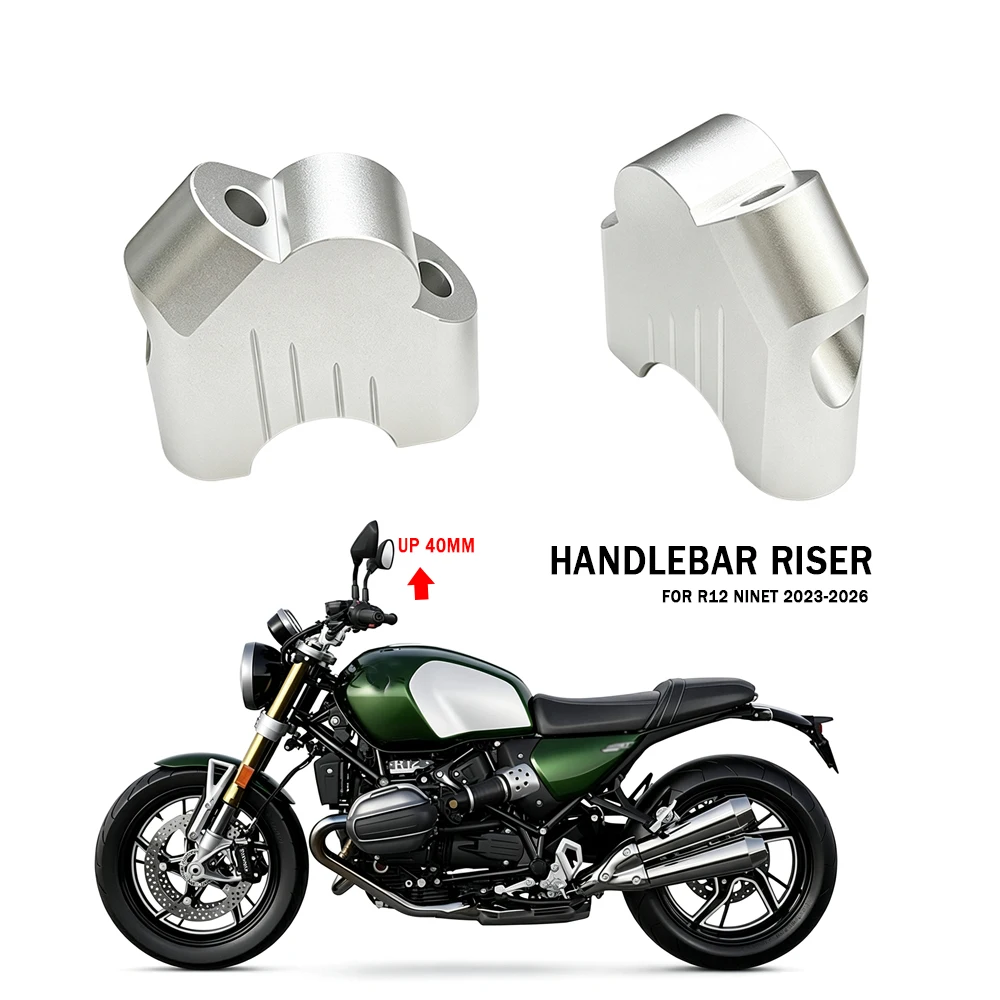 Motorcycle Accessories Handle Lifter For BMW R12 R12 NineT 2023-2026 R 12 Handlebar Riser Handle Height Adjustment