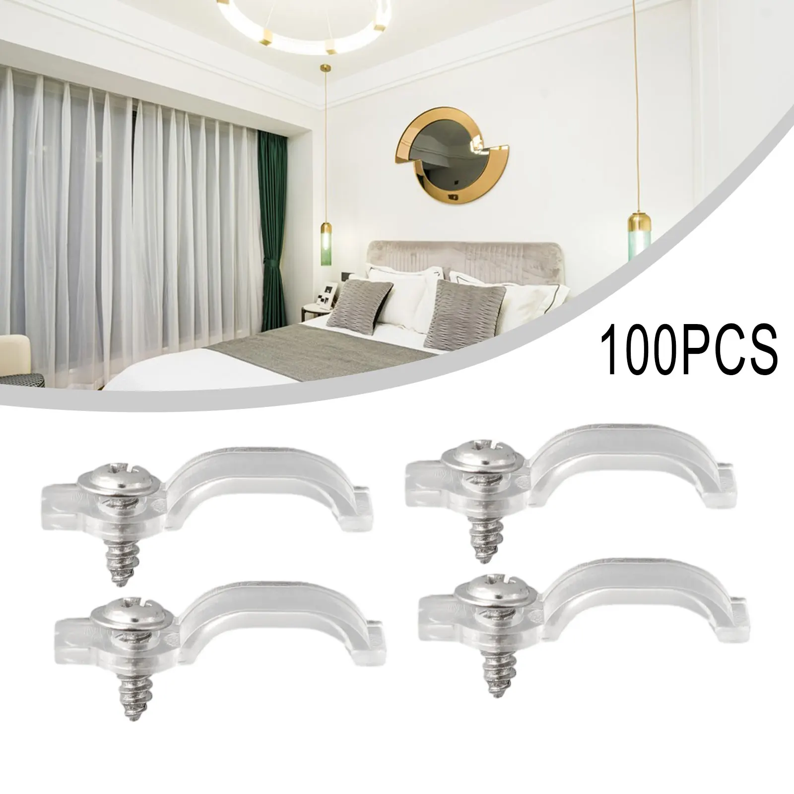 High Quality Fixing Clips 50*Clips+50*Screws/100*Clips+100*Screws Nail Clippers Replacement 1 Set 50/100 Anti-rust Epoxy