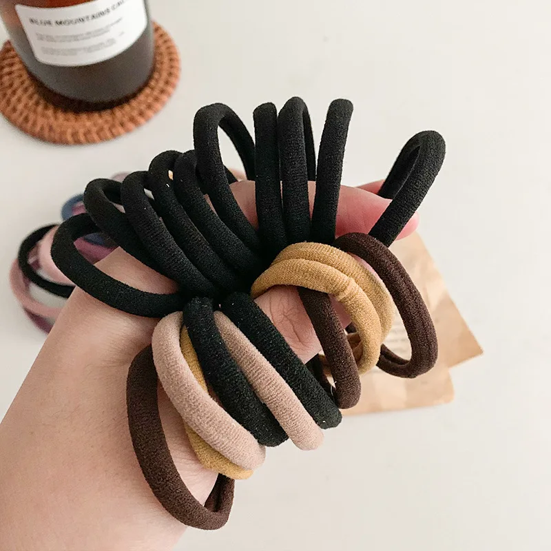 New Color Seamless High Elasticity Hair Ring With Sweet and Energetic Temperament Versatile Hair Accessories for Women Going Out