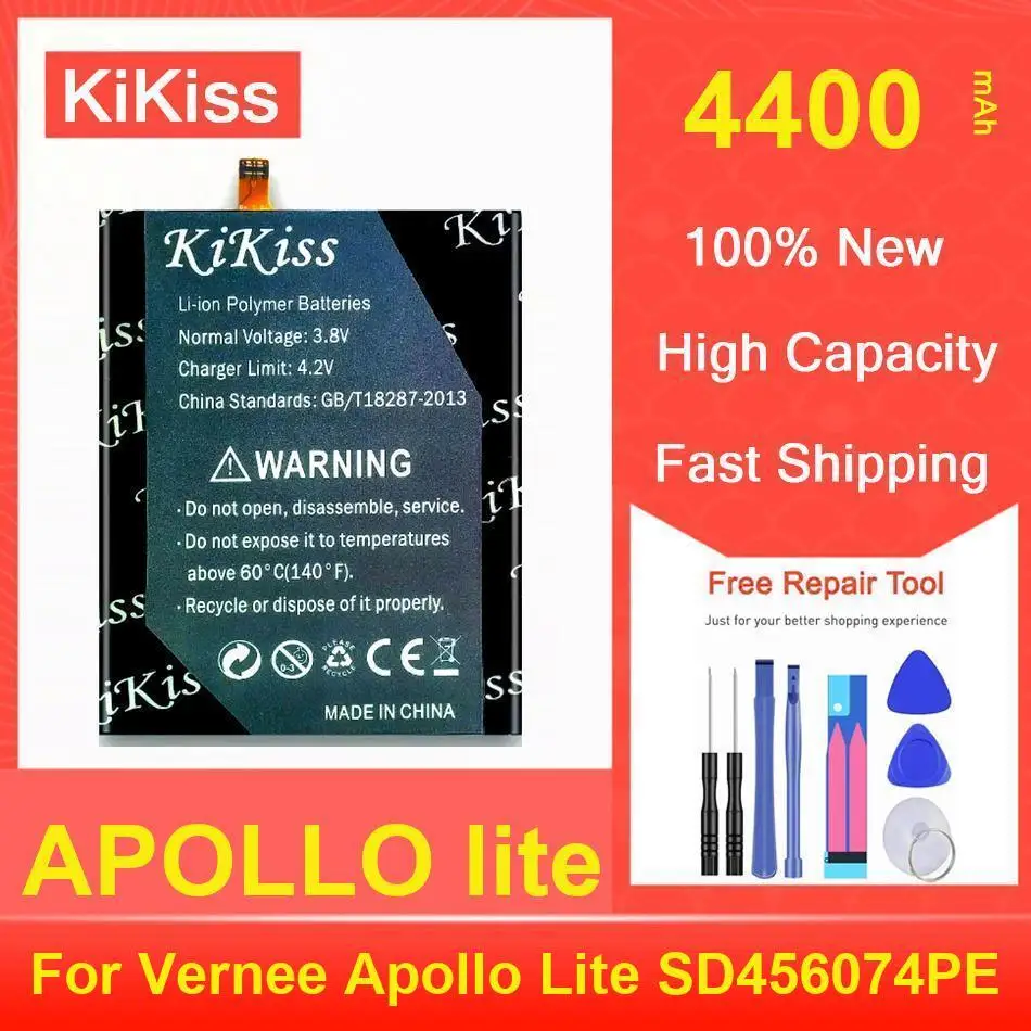 

Батарея Kikiss 4400 мАч APOLLO Lite для Vernee Apollo SD456074PE