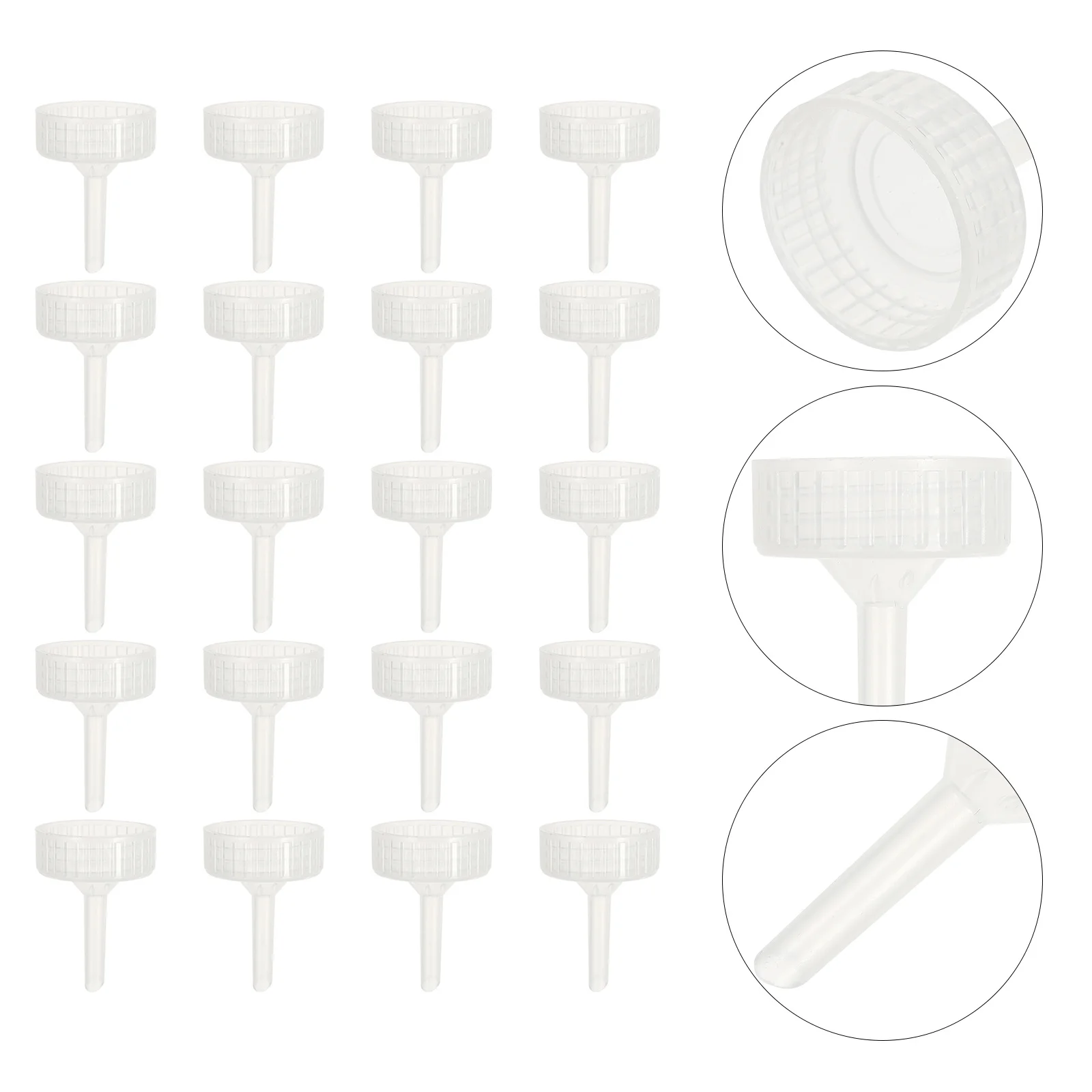 

20 pcs Brine Shrimp Incubator Bottle Caps Diy Plastic Aquarium Breeding Tool Shrimp Egg Hatching Container Covers