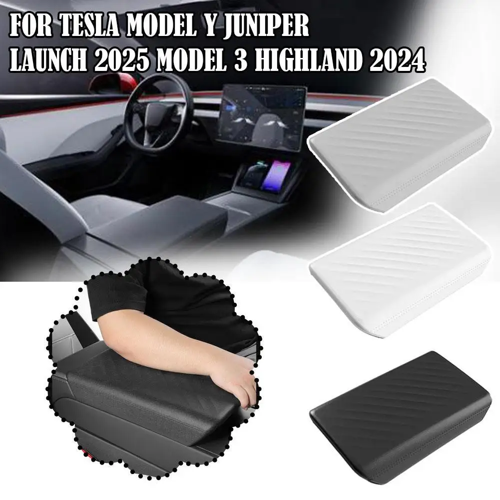 

Защитный чехол на центральный подлокотник для Tesla Model Y Juniper Launch 2025 Model 3 TPE, чехол с защитой от царапин, аксессуары для автоцентральной крышки
