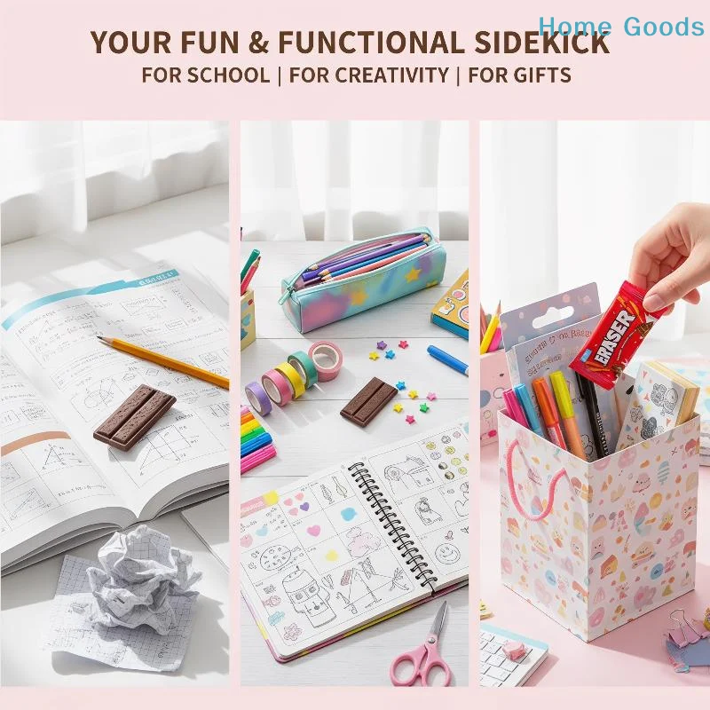 preferredCartoon Chocolate Style Eraser Student Writing Drawing Pencil Rubber Classroom Study Art School Suppliesproduct