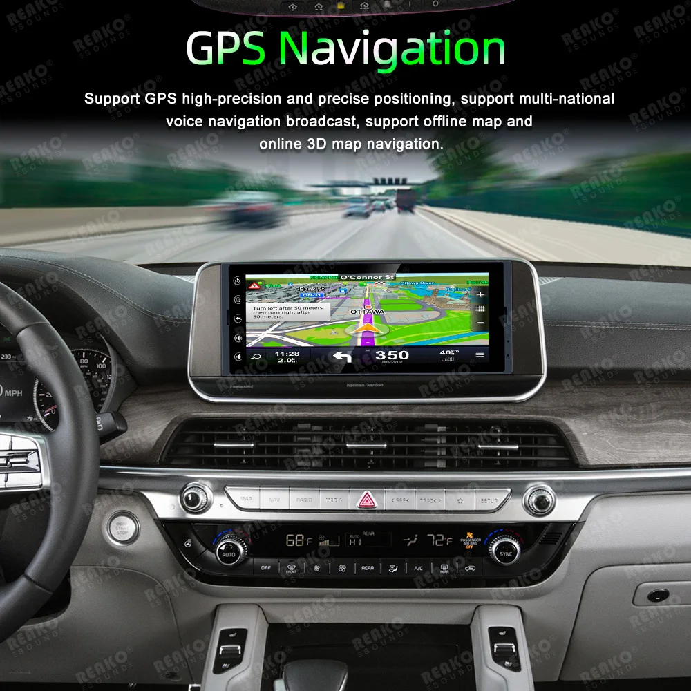 REAKOSOUND 1 DIN 6.9 palec  andriod 12 auto multimediální hráč GPS navigace brian wayne transeau  WIFI USB FM mirrorlink HD auto audio rádio stereo