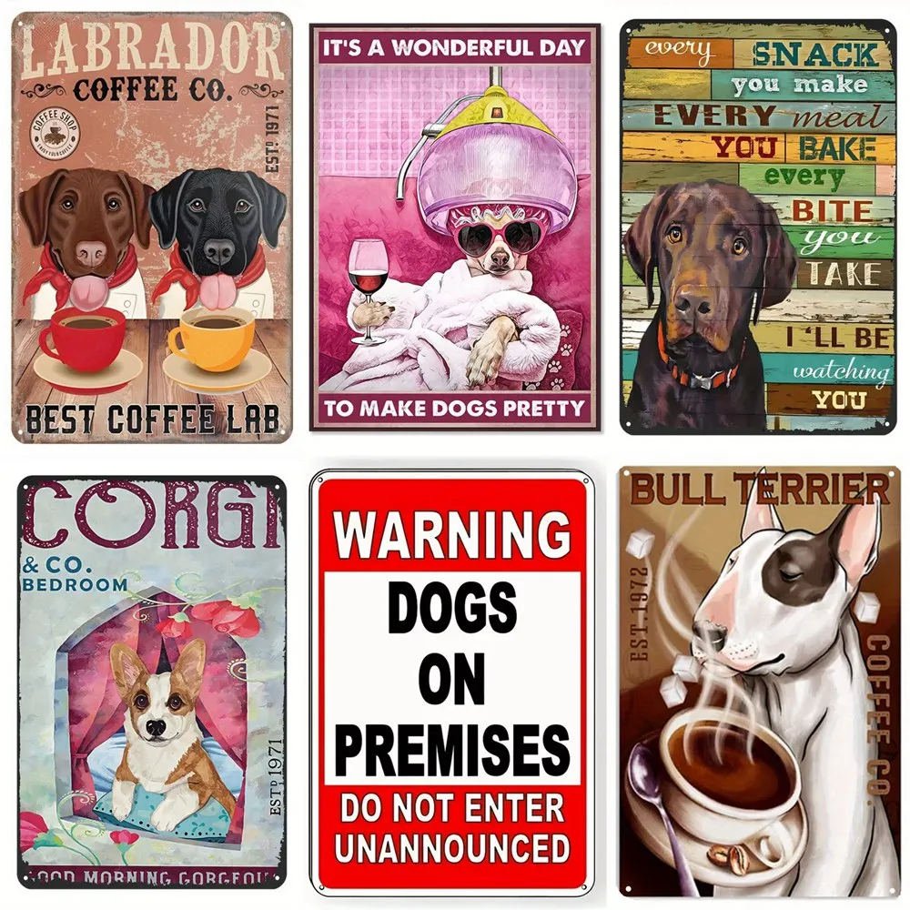 Das Schlafens gebet meines Hundes Metalls child, Retro-Hunde wand plakette, Rassen geschenk, Liebhaber, Lustiger Hund, Katze, Zin, Haustier wand kunst für Bar, Cafe – Detail 3