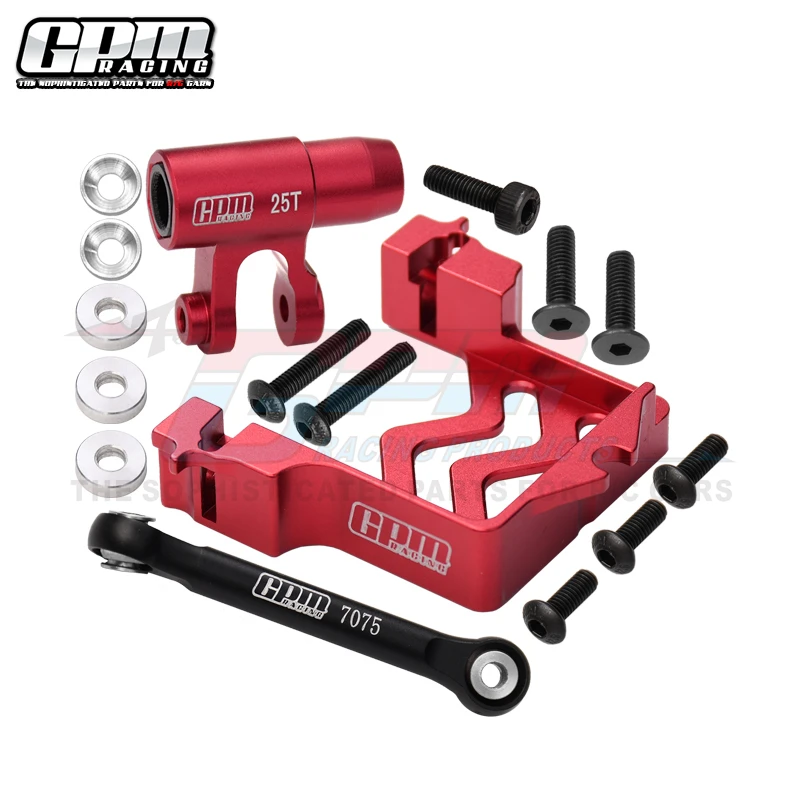 مقعد مؤازر GPM + ذراع مؤازر 25T + مجموعة قضيب مؤازر لسيارة TRAXXAS 1/6 XRT 8S RC