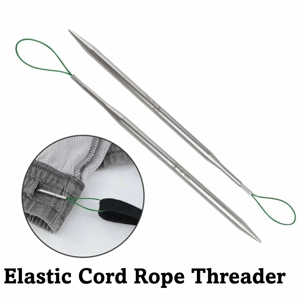 Flexible Belt Threading Needle Hand Tool Crochet Loop Turner Hook Multi Functional DIY Crafts Elastic Cord Rope Threader