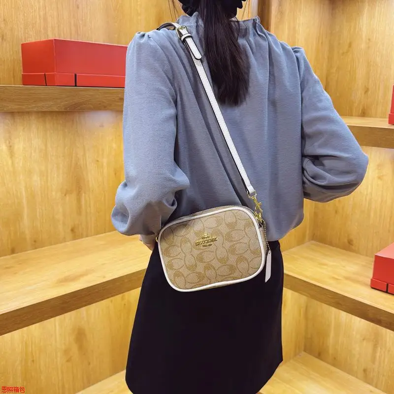 حقيبة مربعة كلاسيكية 2025، محفظة كتف لوكس للنساء، حقيبة كروس خالدة، حقيبة أنيقة ليلاً ونهارًا، حقيبة حبال بسيطة ​