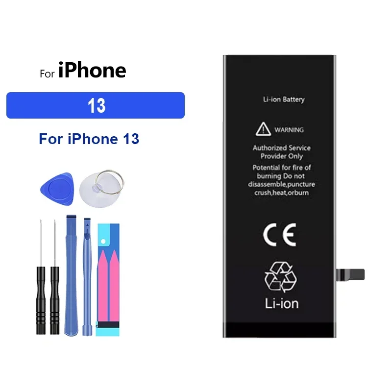 Li-ion Battery For iPhone 11 12 13 14 15 Pro Max mini Plus SE X XR XS Max 12mini 13pro 13promax Replacement Phone Batteries