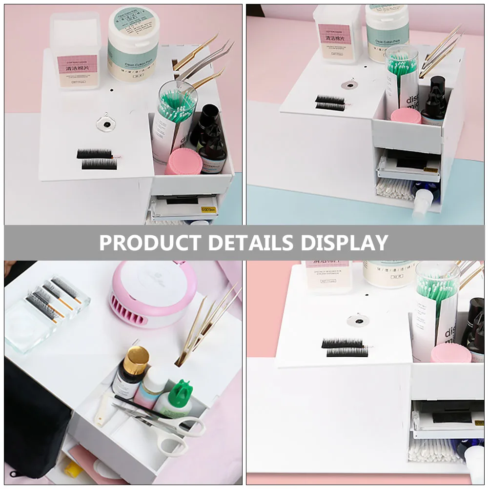

Detachable Extension Pillow Shelf Grafting Eyelash Console Organizer Acrylic Lash Tool Holder Stand U-Shaped Workstation