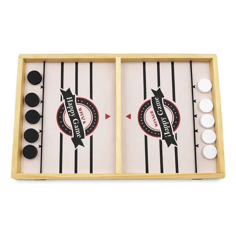 Wooden Bounce Chess Game, Catapult Toy for Kids & Adults, Interactive Parent-Child Puzzle Gift, Random Color