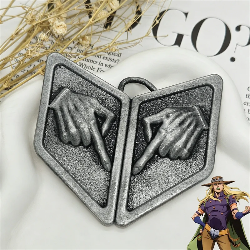 Аниме-аксессуары STEEL BALL RUN JOJO SBR: пряжка для ремня Гироскопа Зеппели, косплей-аксессуары для одежды, коллекция для Хэллоуина, реквизит для ролевых игр на вечеринках