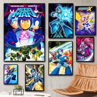 Zero R-Rockman Megaman X Zero Anime Painting Calligraphy HD Canvas Poster living room bedroom bar aesthetic decoration