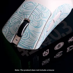 Esports Tiger Gaming Mouse Grip Tape Mouse Skin Side Stickers Sweat Resistant for Razer DeathAdder V3 Pro Wireless Gaming Mouse