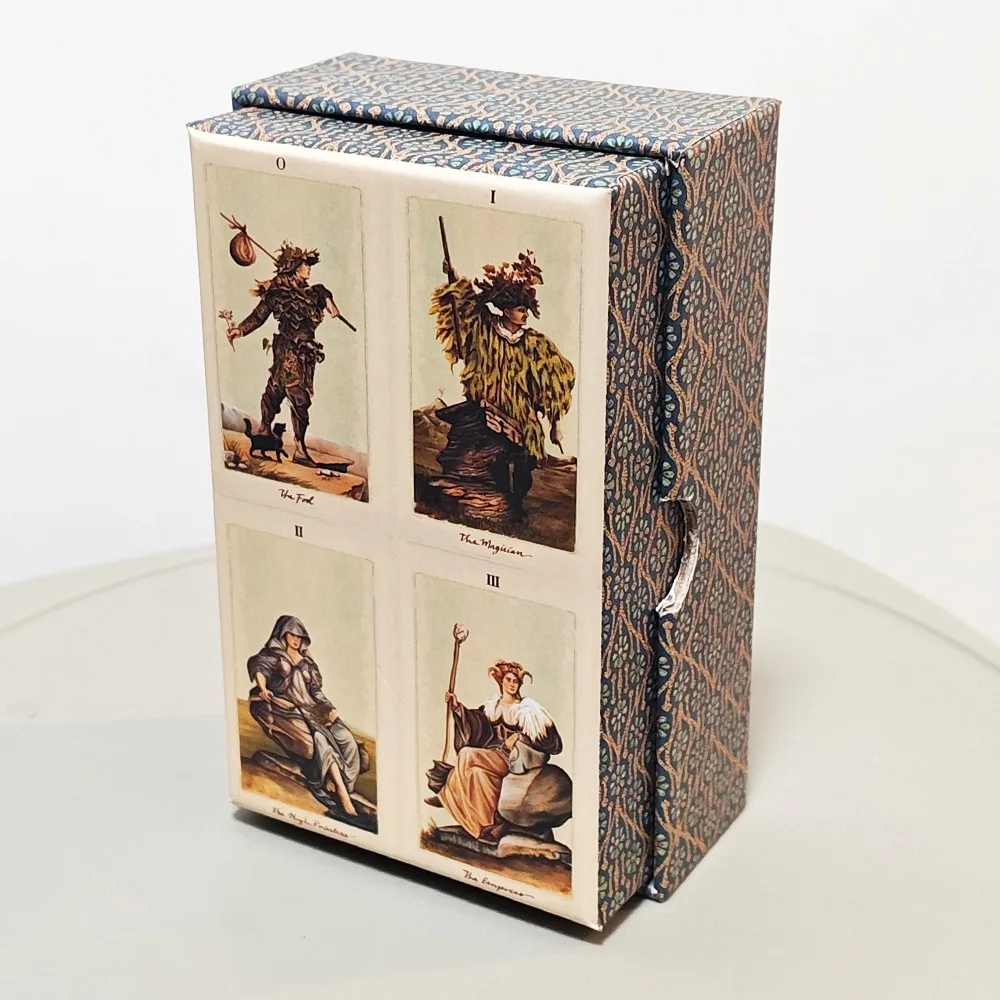 Jeu de tarot Pagan Otherworlds dans une boîte rigide – 84 cartes au design artistique unique – Carton doublement gaufré