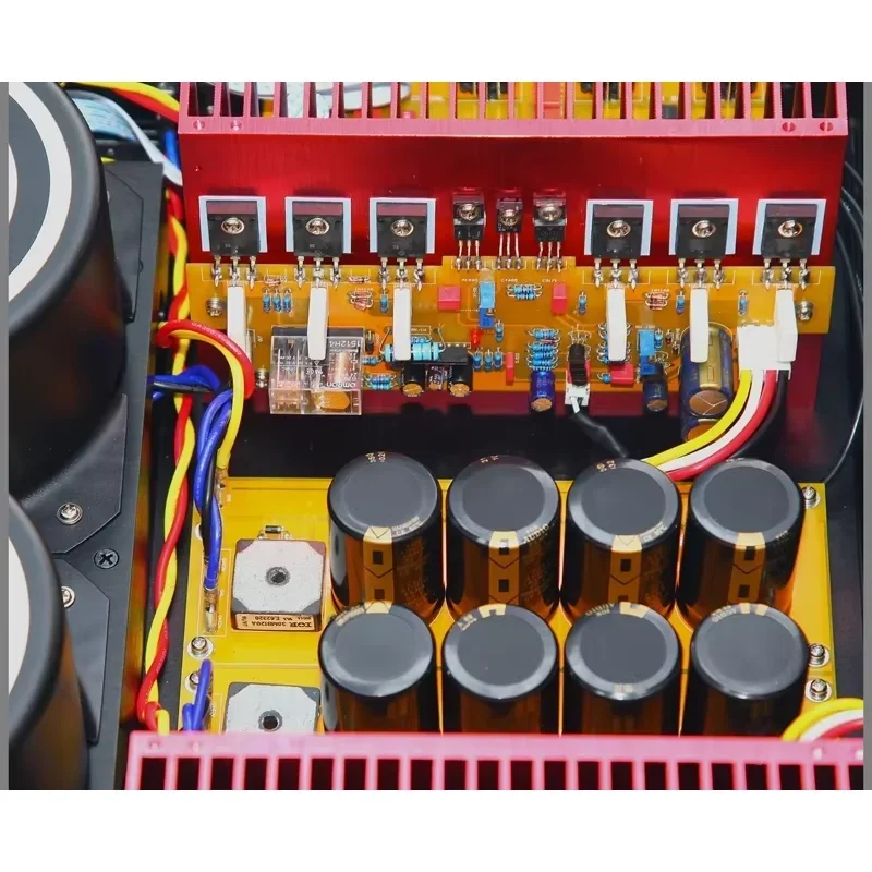 Precision Integrated HiFi IRF240 IRF9240 Field Effect ทรานซิสเตอร์ 300W * 2 สเตอริโอ Home Audio เครื่องขยายเสียงด้วยรีโมทคอนโทรล VU Meter