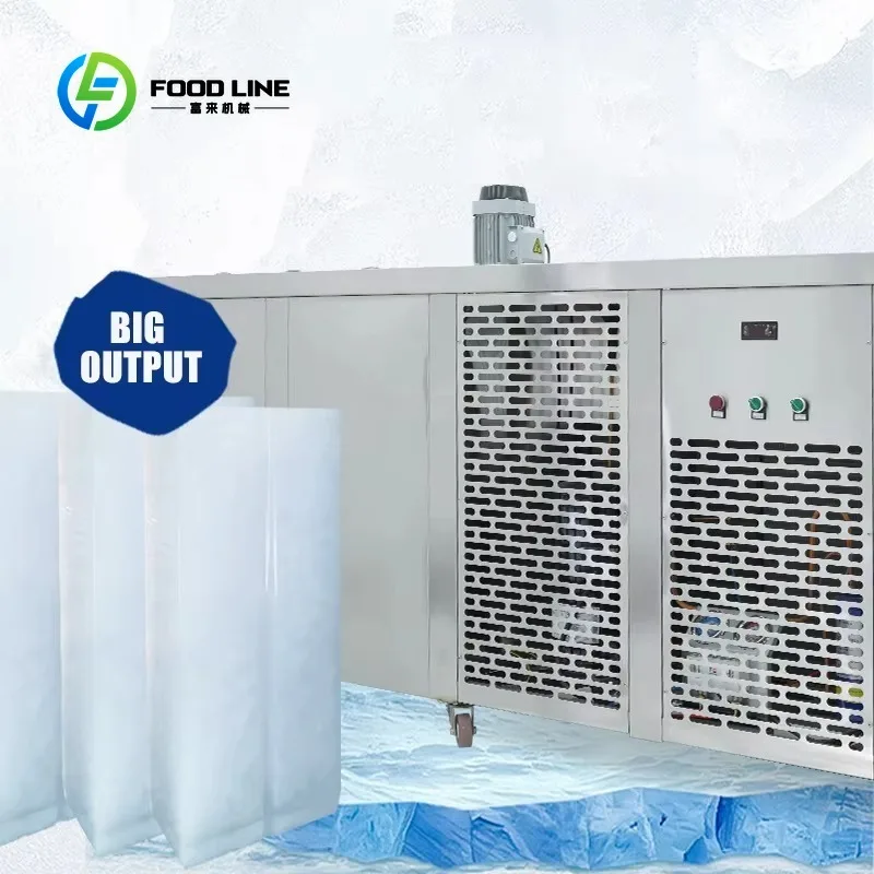 Customized Inverter Control Industrial Ice Block Making Machine for Global Fishery and Food Cooling Preservation