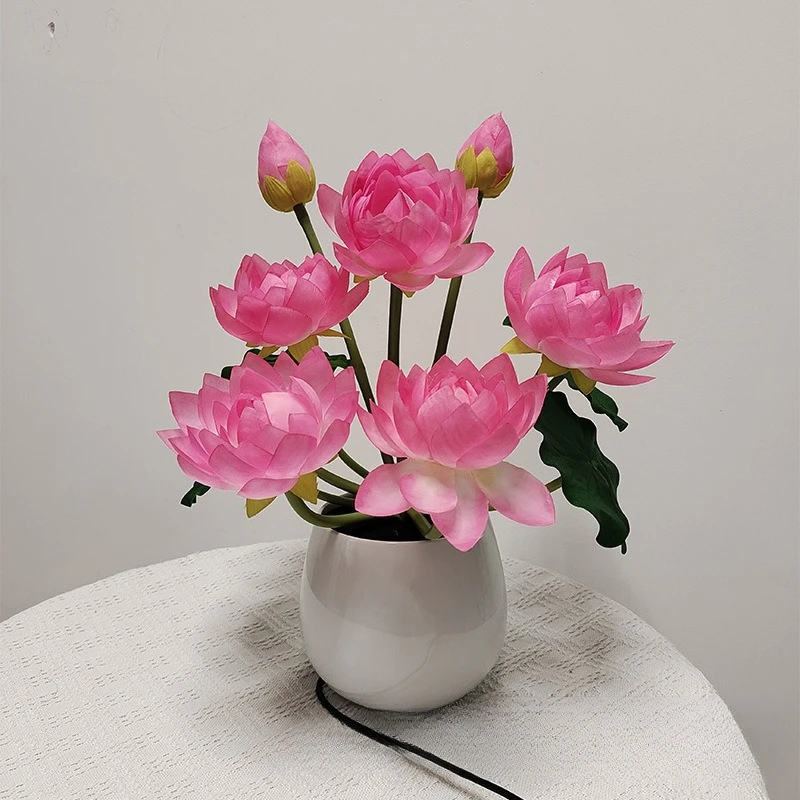 

lotus lamp ornaments led lotus for permanent home ornament decoration table