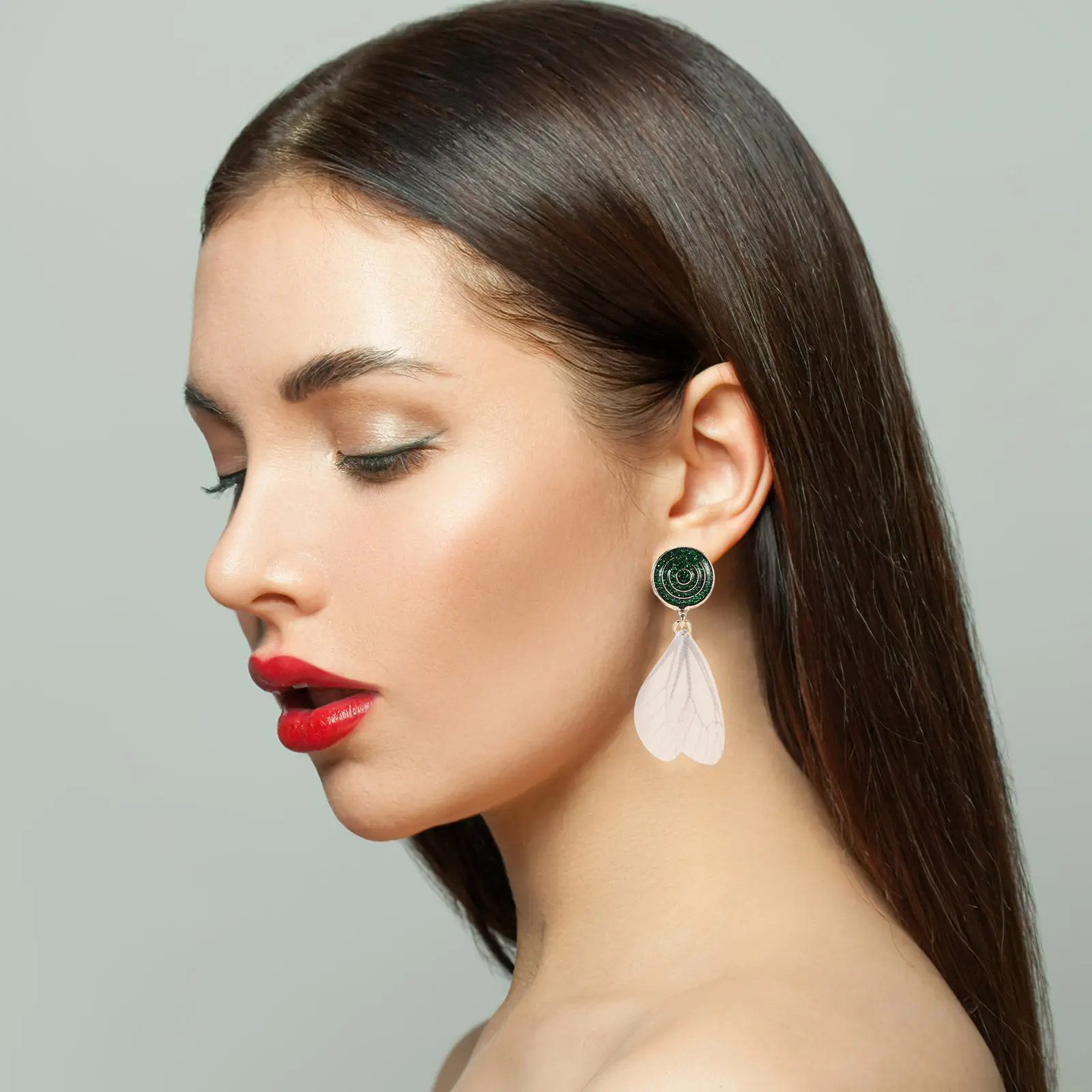 

200 шт. имитированных подвесок в виде крыльев стрекозы, изящные полиэстеровые кулоны, материалы для изготовления украшений своими руками, декор для серег