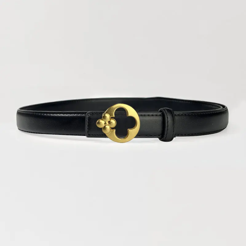 

2025 Best-selling item High-end ladies belt designer metal buckle Joker casual new simple ladies belt decorative jeans skirt.