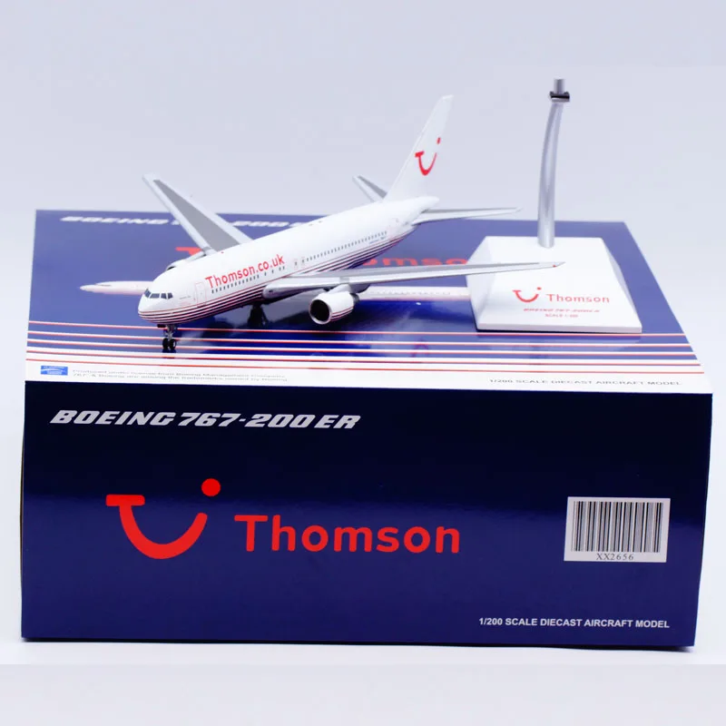 1:200 Diecast Alloy Plane Thomson Holidays Boeing B767-200ER Aircraft Jet Model G-BRIG Collection Display Fans Gifts XX2656