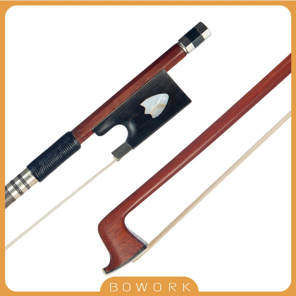 

Full Size Violin Bow 4/4 Fiddle Stick Perfect Pernambuco Performance Well Balance Fast Response Real Mongolia Horse Tail Hair