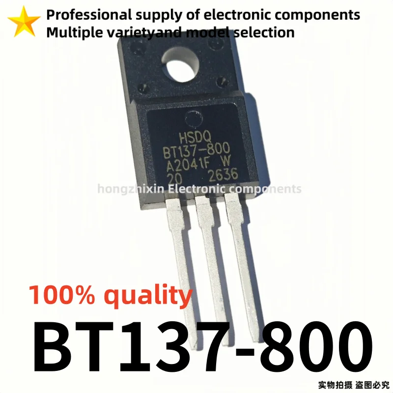 10PCS Brand new quality BT137-800 TO-220F Bidirectional thyristor