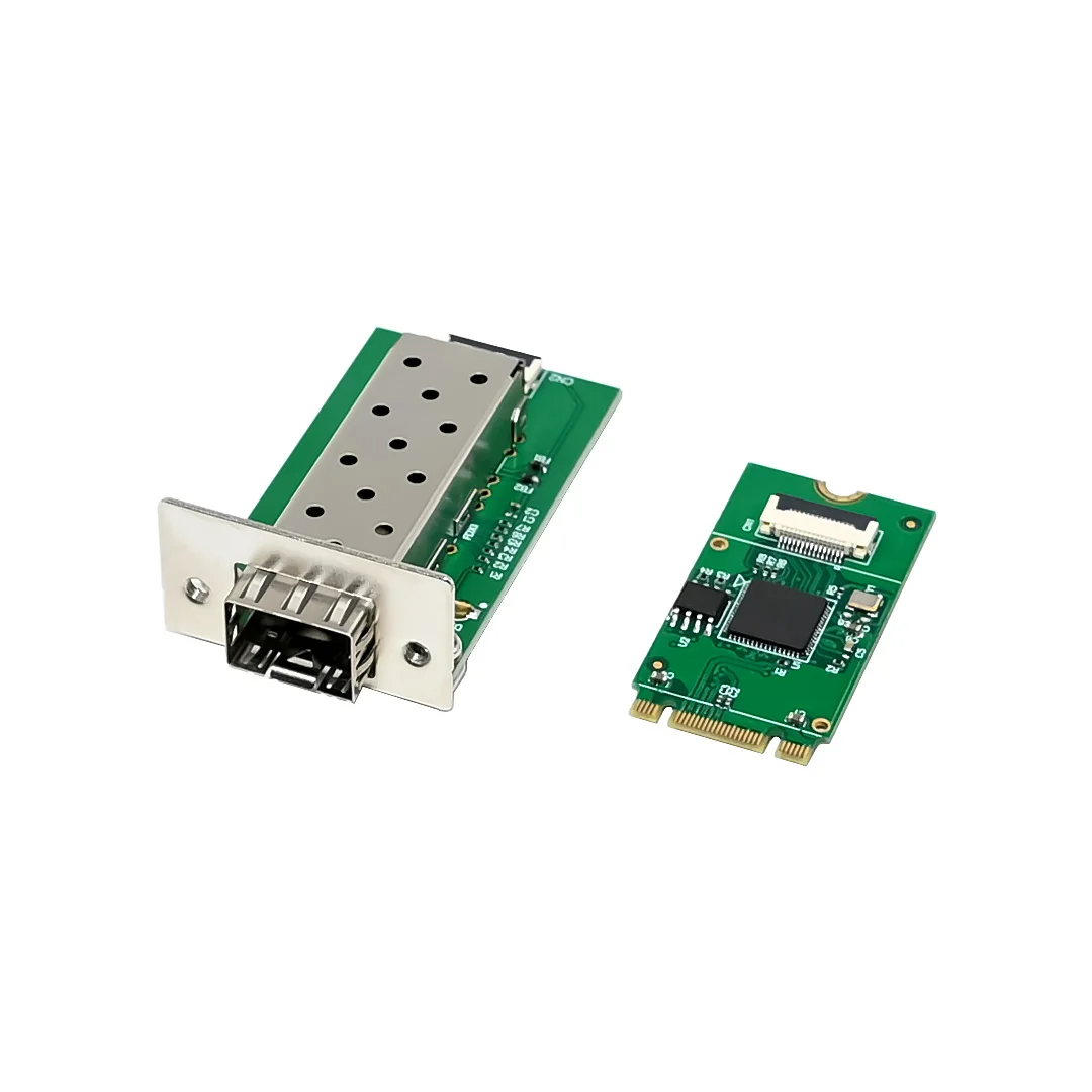 SUNWEIT ST7332 M.2 B + M Intel I210AS 1GbE SFP Fibra Industrial NIC Servidor Externo Com Fio CE ROHS/FCC Certificado OEM 1 Ano