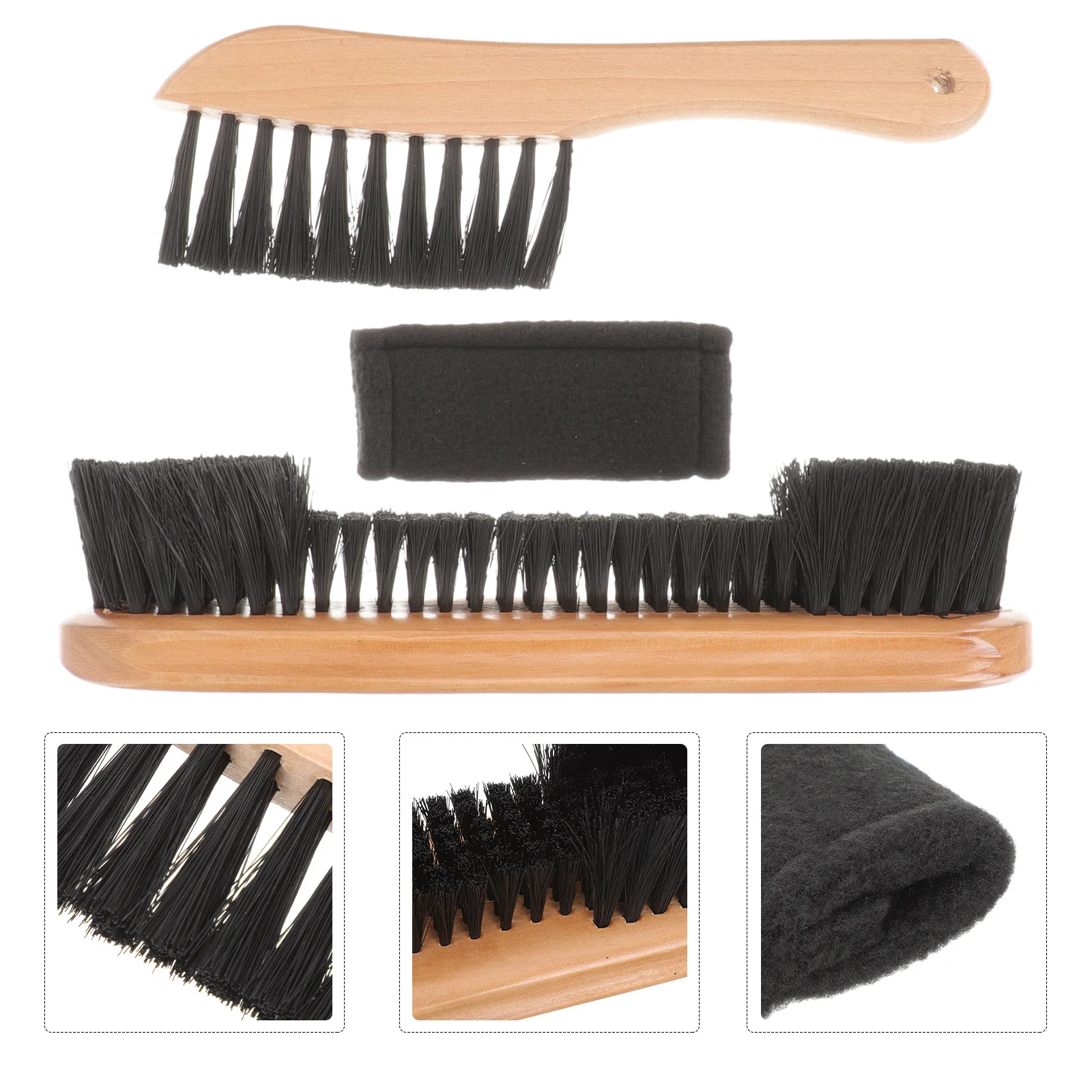 

1Set Billiard Cue Cleaning Kit Pool Table Brush Accessories Gentle Smooth Bristles Quick Oil Stain Removal Pool Table Brush
