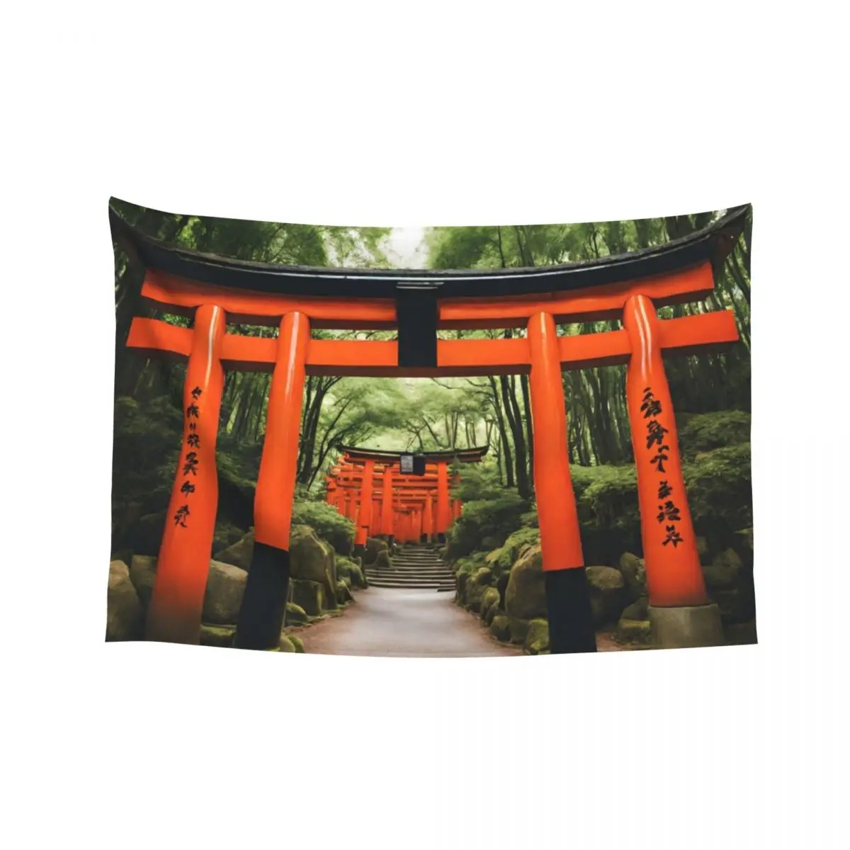 

Fushimi Inari Taisha - Japanese Shrine Tapestry Room Aesthetic Decor Decorative Paintings Cute Room Things Tapestry