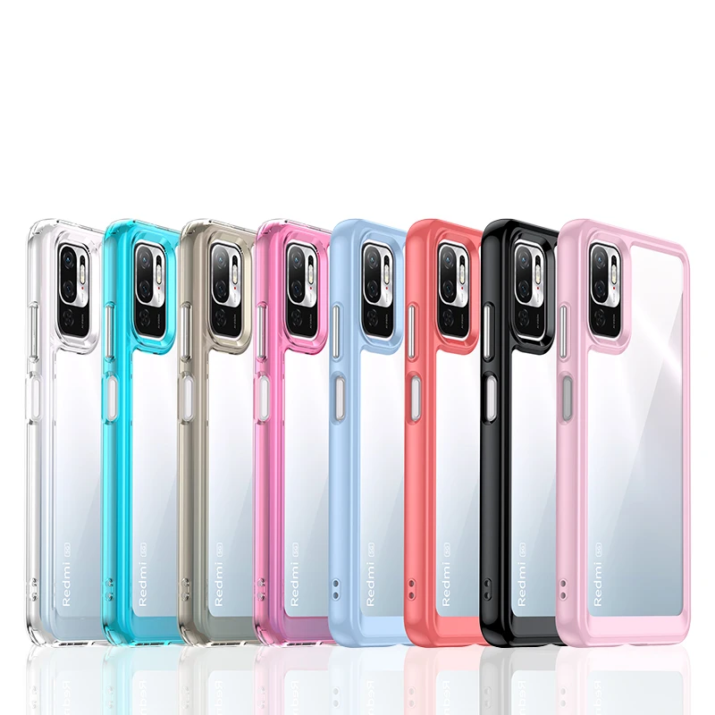 Clear Case For Redmi Note 10 5G Case For Redmi Note 10 Shell Cover Capa Hard Translucent Soft Frame Phone Bumper Redmi Note 10