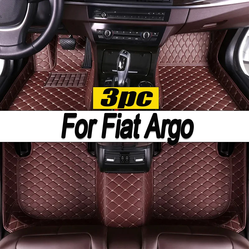 

Custom Automotive Car Floor Mats For Fiat Argo 2020 2021 2022 Auto Luxury Leather Men Women Car Mats Full Coverage