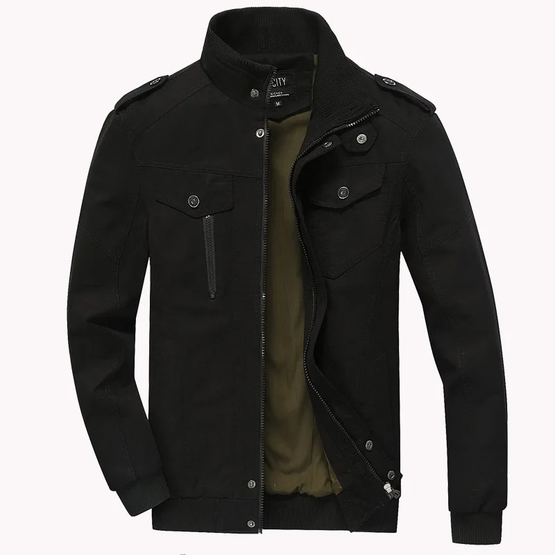 

Men's Jacket New Autumn Casual Cotton Workwear Jacket High-Quality Design Bomber Jackets Male