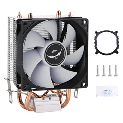 2 Heat Pipe CPU Processor Cooler Fan Suitable For Installing LGA2011 x79 x99 e5 Silent Temperature Control Speed Regulation