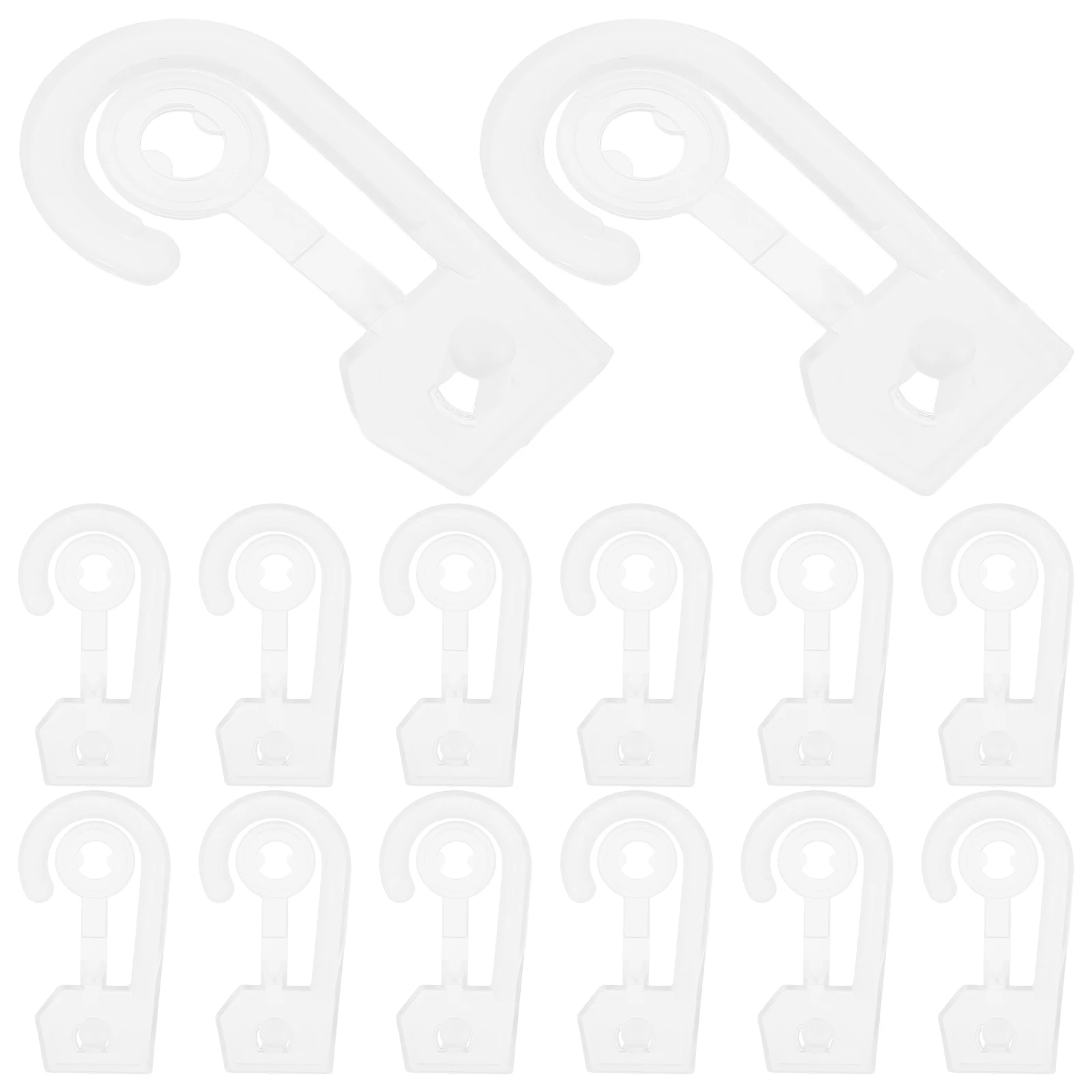 

100pcs Transparent Plastic Hooks for Hanging Socks Pants Towels Bags Home Travel Dormitory Multifunctional Spacesaving Elegant