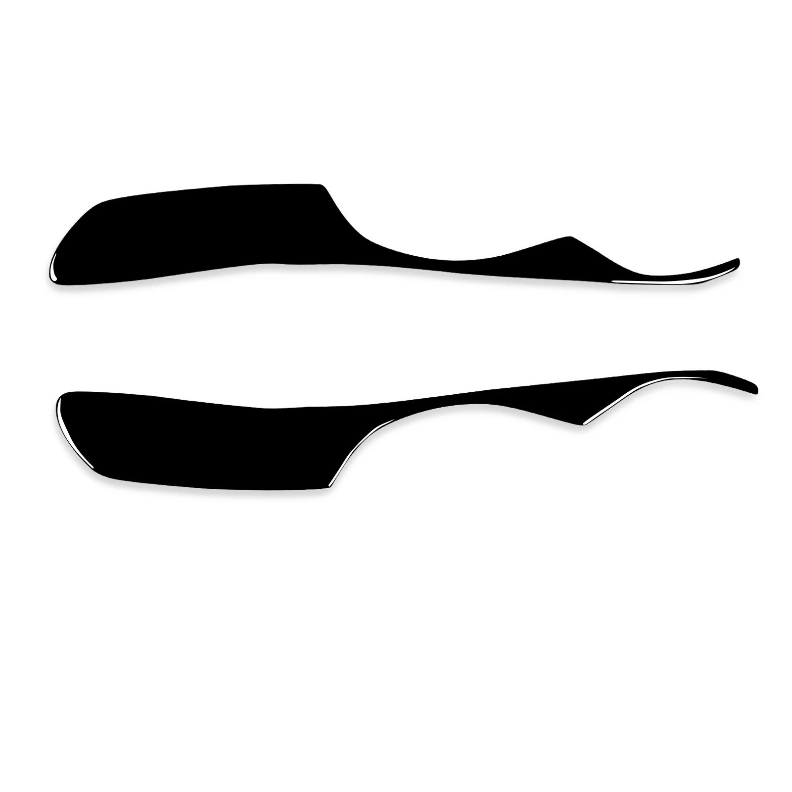 Piano Black Car Front Light Eyebrow Decoration Stickers For Lexus IS300/IS200/RS200/Altezza 1998-2005 Exterior Styling Accessory