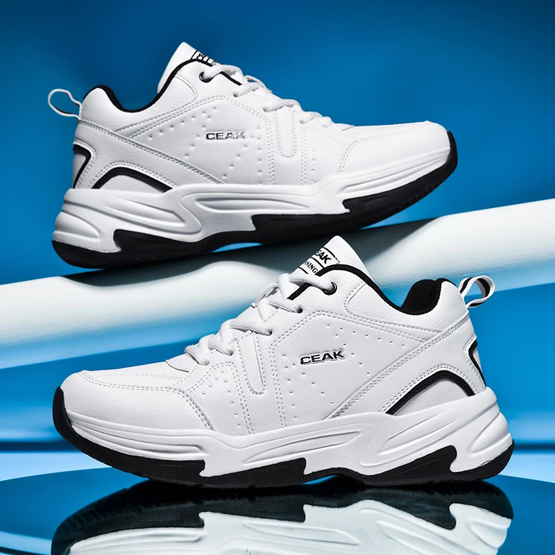 

Men's New Autumn & Winter Microfiber Leather Casual Athletic Shoes - Non-Slip Wear-Resistant Large-Size Running Shoes