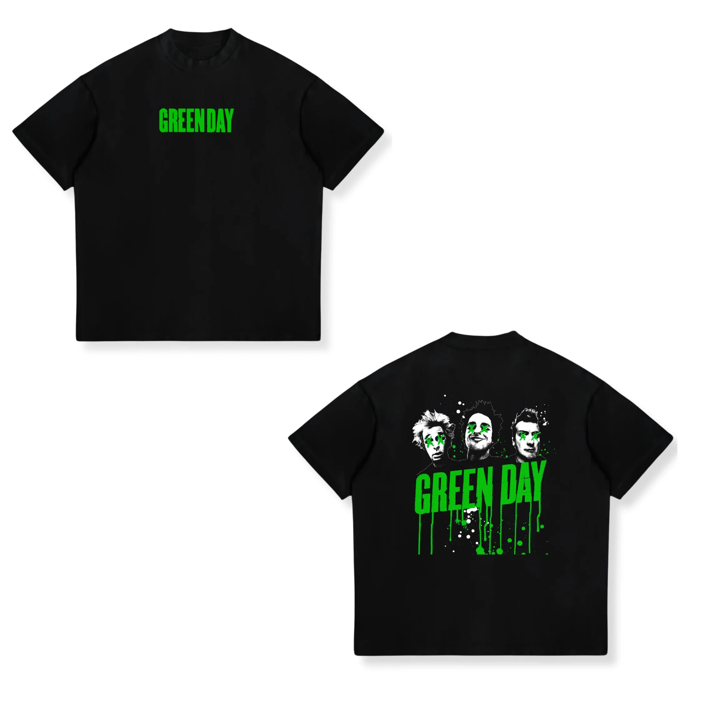 2026 Green Day American Idiot Hysteria T Shirt Mens Rock Music Classic Band Tee Short-sleeved Women Fashion Street Top