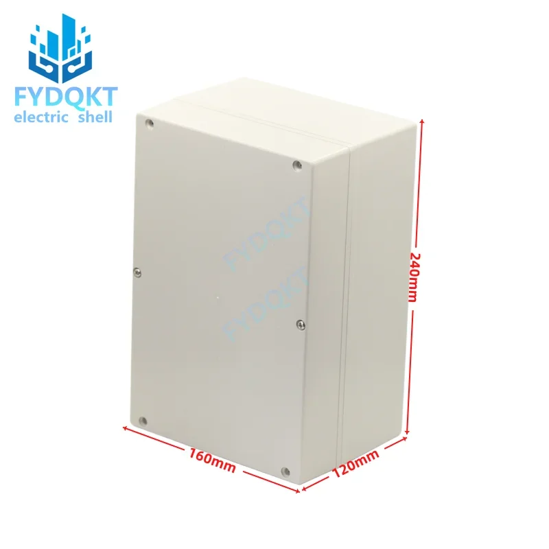 1PCS ABS Plastic Waterproof Box 240x160x120mm Outdoor Security Monitoring Outlet Shell Power Supply Instrument Enclosure