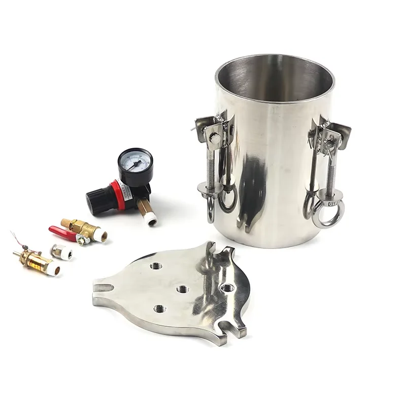 Dispenser Pressure Tank 304 Stainless Steel Pressure Barrel Dispensing Valve Fluid Dispensing Storage Bucket