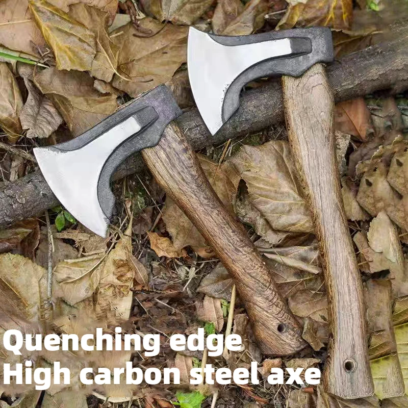 Outdoor Hand Axe High Carbon Steel Hatchet for Firewood Tactical Survival Ax Camping Supplies Axe for Professional Self Defense