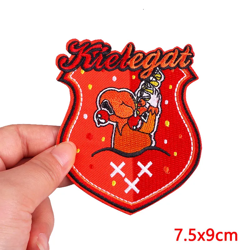 Netherland Carnival Kielegat Emblem Embroidered Patches Carnival Festival Patch Iron On Patches For Clothing Decor Celebration