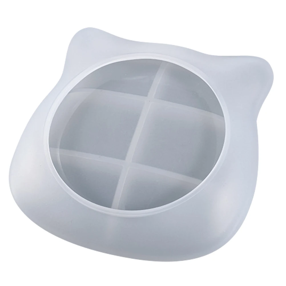 

Cat Plate Mold Epoxy Resin Silicone Molds Tray Resins Mould Storage Decorative DIY Cartoon Irregular Bowl Trinket Dish