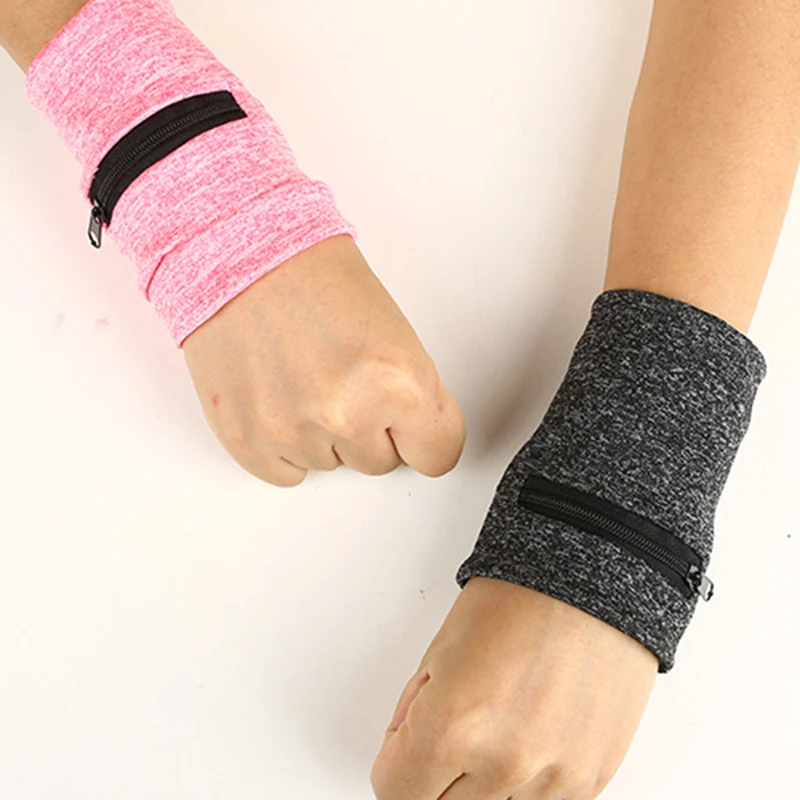 Multifunctional Running Bags Cycling Pocket Wrist Band Wallet Safe Storage  Zipper Wrist Ankle Wrap Sport Strap Gym Pouch New