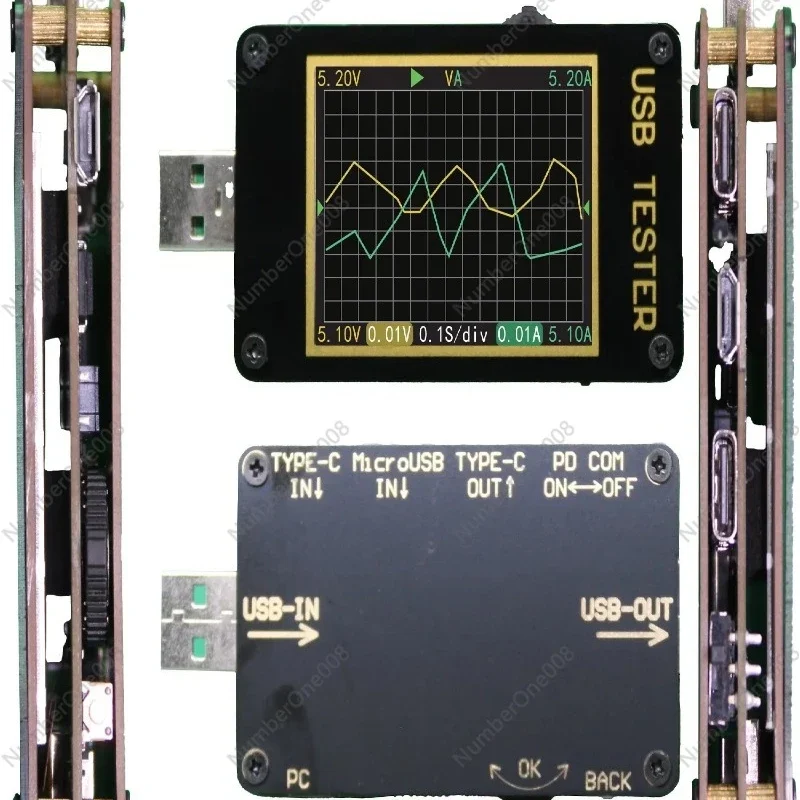 KYK88 Fast Charging Protocol Detection QC/PD Protocol Deception USB Current and Voltage Offline Recording Power Meter