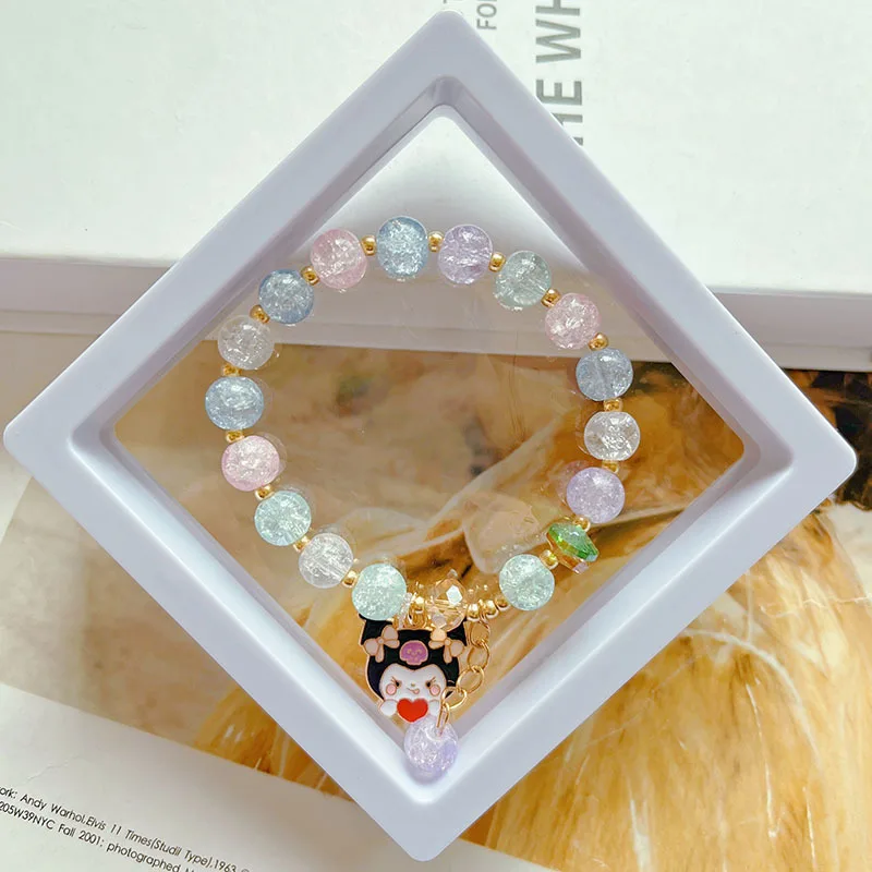 Sanrio Anime Melody Cinnamoroll Kuromi Cartoon Bracelets Women Chain Party Wedding Jewelry Holiday Gifts Girl Elastic Rope image 3